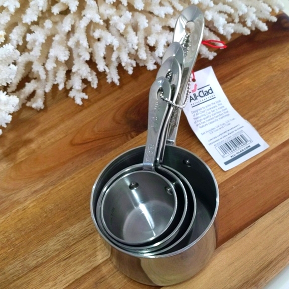 All clad 🔥NWT 🔥 stainless steel measuring cup set Williams-Sonoma! - Picture 3 of 8